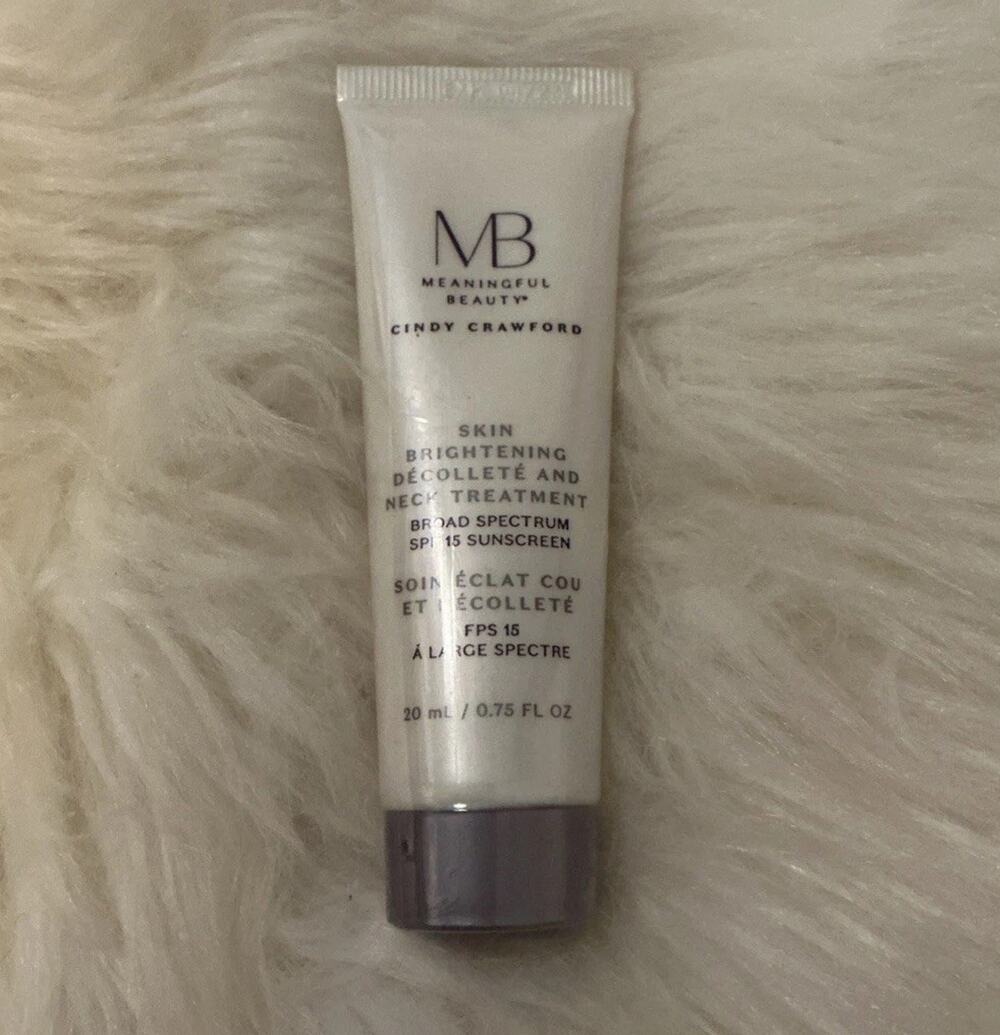Meaningful Beauty Cindy Crawford Skin Brightening Neck Decollete .75 Oz Sealed